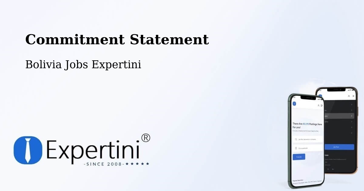 Corporate Commitment – Comarapa - Bolivia Jobs Expertini