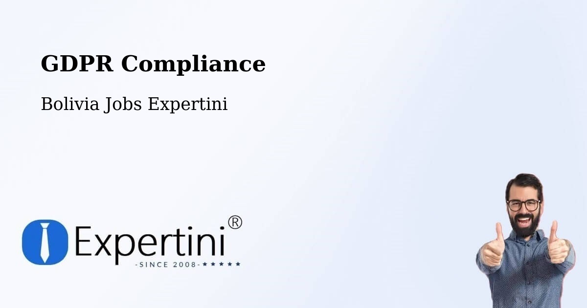 EU GDPR Compliance Statement – Comarapa - Bolivia Jobs Expertini